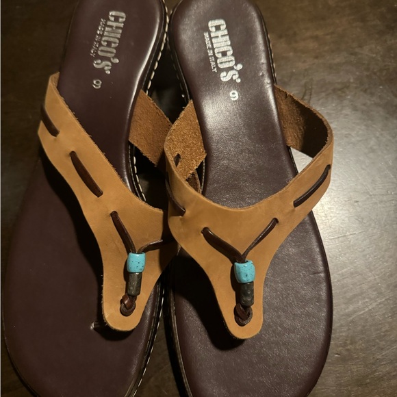 Chico Brown Flip Flops - Picture 2 of 6